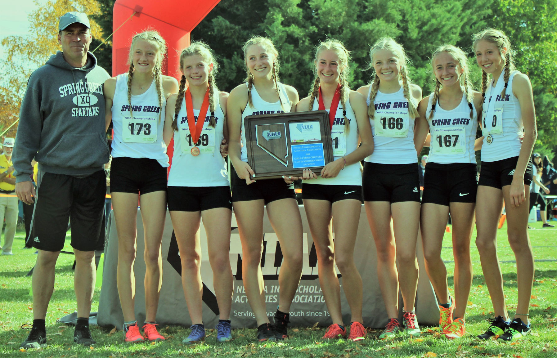 Spring Creek girls 3A North cross country regional championship